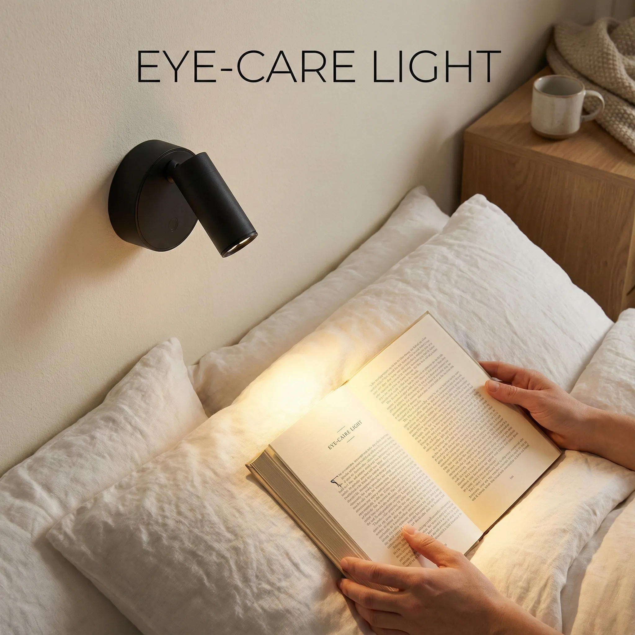 Cordless Magnetic Reading Sconce | 30-Day Battery Life & Zero-Drill Installation | Cinema-Grade Warm Light thumbnail 3