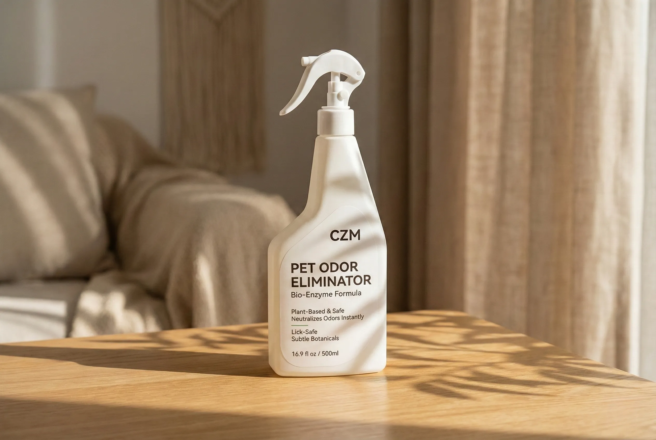 CZM Bio-Enzyme Pet Odor Eliminator Spray | Lick-Safe & Plant-Based | 500ml