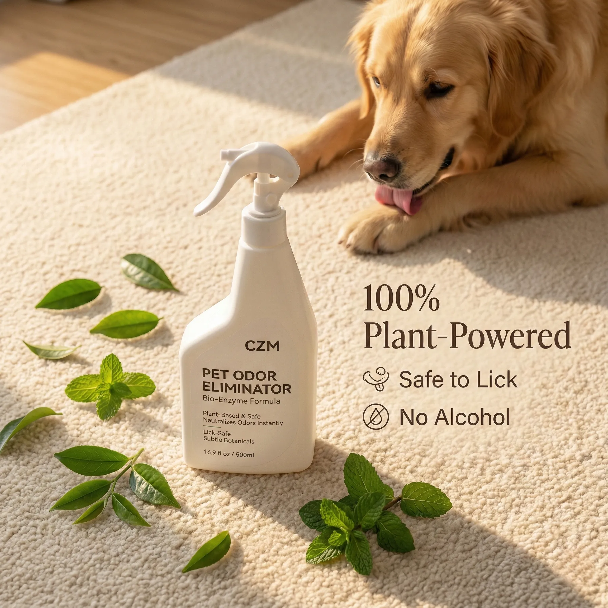 CZM Bio-Enzyme Pet Odor Eliminator Spray | Lick-Safe & Plant-Based | 500ml thumbnail 3