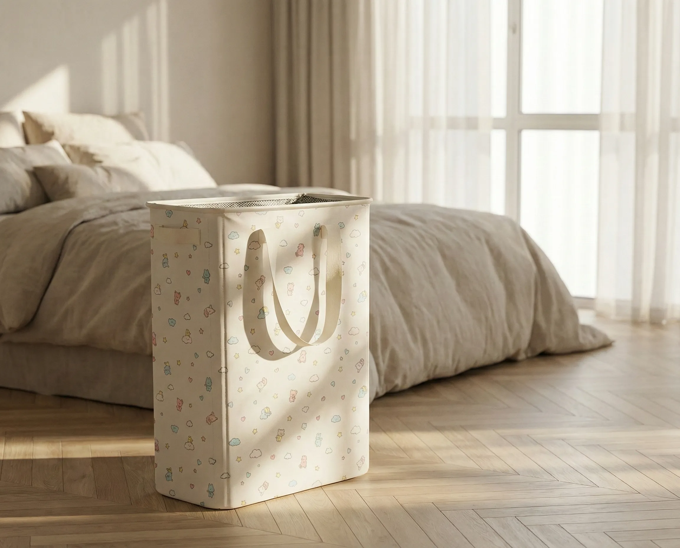 Slim Structured Laundry Hamper | The 'Semi-Dirty' Clothes Organizer | Fiberglass-Free Design